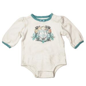 Harley Davidson Body Suit Baby 3/6M Embroidered Love Live & Ride‎ Motorcycle